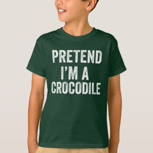 Camiseta Fingir que sou uma fantasia de Dia de as Bruxas en