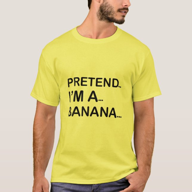 Camiseta Fingir que sou uma fantasia de Dia de as Bruxas en (Frente)