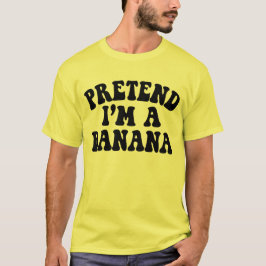 Camiseta Fingir que sou uma fantasia de Dia de as Bruxas en
