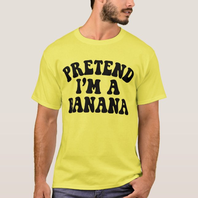 Camiseta Fingir que sou uma fantasia de Dia de as Bruxas en (Frente)