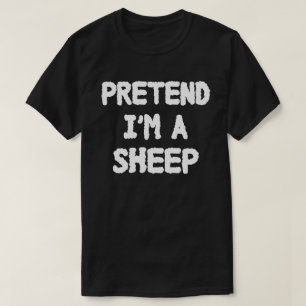 Camiseta Fingir que sou uma fantasia de festas de Dia das B