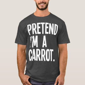 Camiseta Fingir que sou uma fantasia de festas de Dia de as