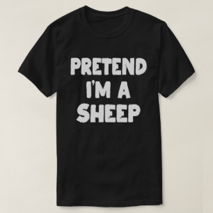 Camiseta Fingir que sou uma fantasia de festas de Halloween