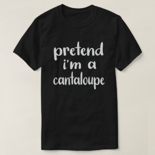 Camiseta Fingir que sou uma fantasia de Halloween Cantaloup