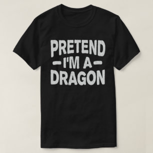 Camiseta Fingir que sou uma fantasia de Halloween Engraçad
