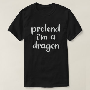 Camiseta Fingir que sou uma fantasia de Halloween Engraçad