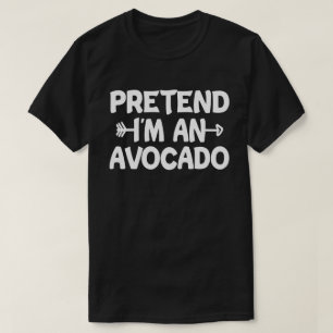 Camiseta Fingir que sou uma fantasia de Halloween fácil do