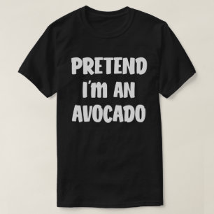 Camiseta Fingir que sou uma fantasia de Halloween fácil do