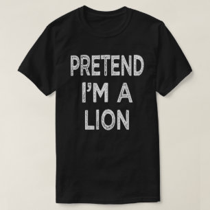 Camiseta Fingir que sou uma fantasia de Halloween fácil e