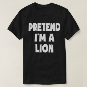 Camiseta Fingir que sou uma fantasia de Halloween fácil e