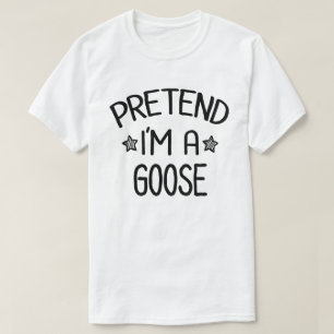 Camiseta Fingir que sou uma fantasia de Halloween fácil e