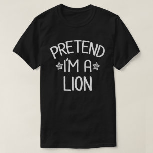 Camiseta Fingir que sou uma fantasia de Halloween fácil e