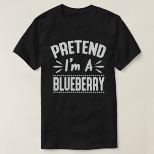 Camiseta Fingir que sou uma fantasia de Halloween preguiço