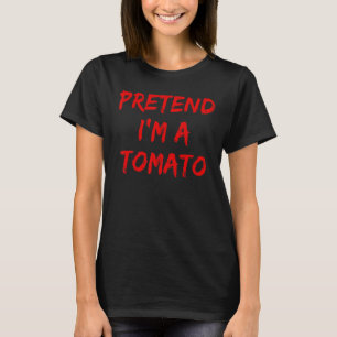 Camiseta Fingir que sou uma fantasia de Halloween preguiços