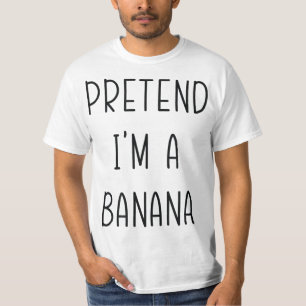 Camiseta Fingir que sou uma fantasia de humor de Dia de as