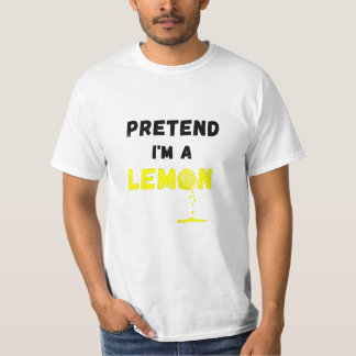 Camiseta Fingir que sou uma fantasia de limão.