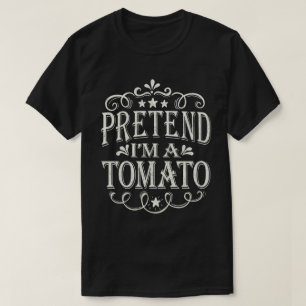Camiseta Fingir que sou uma fantasia de Tomate Easy Hallowe