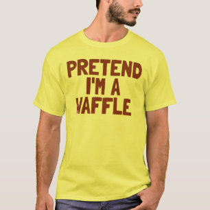 Camiseta Fingir Que Sou Uma Fantasia De Waffle Café Da Manh