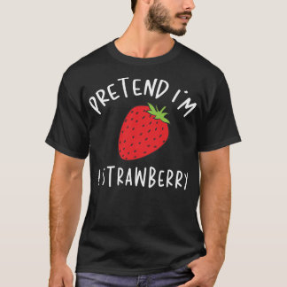 Camiseta Fingir que sou uma fantasia preguiçosa de Hallowee