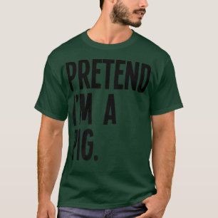 Camiseta Fingir que sou uma Festa de Dias de as Bruxas engr