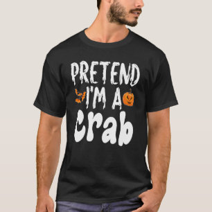 Camiseta Fingir que sou uma festa de fantasia de Halloween