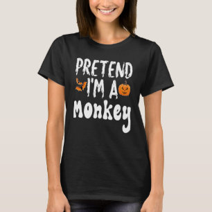 Camiseta Fingir que sou uma festa de fantasia de Halloween