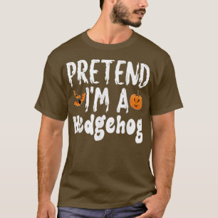 Camiseta Fingir Que Sou Uma Festa De Figurino De Hedgehog H