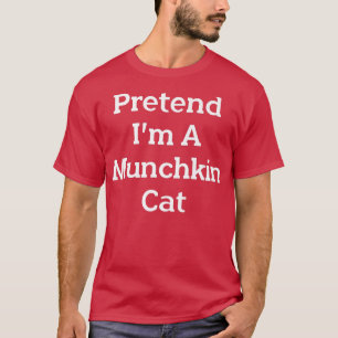 Camiseta Fingir que sou uma festeira de gatos de Munchkin