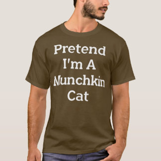 Camiseta Fingir que sou uma festeira de gatos de Munchkin