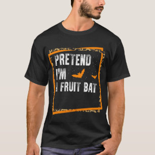 Camiseta Fingir que sou uma Fruta Bat Easy Halloween Costum