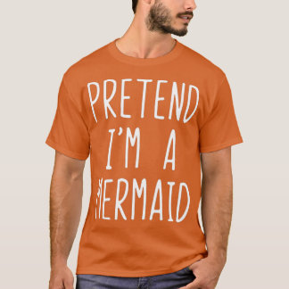 Camiseta Fingir Que Sou Uma Má Costuma Engraçado Halloween