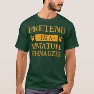 Camiseta Fingir que sou uma Miniatura Cachorro Espanhol