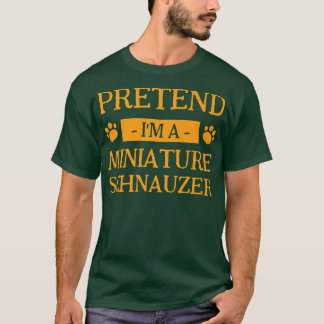 Camiseta Fingir que sou uma Miniatura Cachorro Espanhol