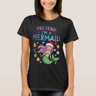 Camiseta Fingir que sou uma moça de fantasia do Dia das Bru