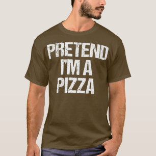 Camiseta Fingir que sou uma Pizza Costume Engraçado Hallowe