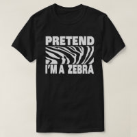 Fingir que sou uma zebra fantasia engraçada e fáci
