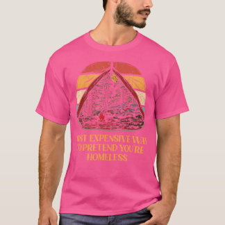 Camiseta Fingir Que Você Não Tem Moradia Acampando Engraçad