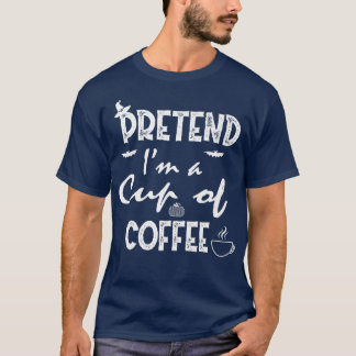 Camiseta Fingir Taça de Café Figurino Furioso Hallowee