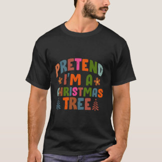Camiseta Fingir Um Costume De Natal Para Adultos De Árvore