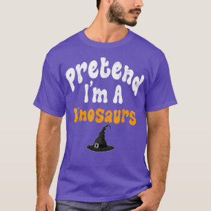 Camiseta Fingir Um Festa De Festa De Halloween De Dinossaur