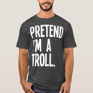 Camiseta Fingir Um Figurino De Dia de as Bruxas engraçado D