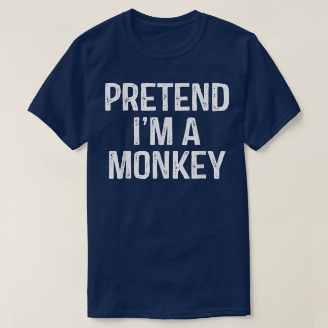 Camiseta Fingir Um Macaco Engraçado Fodindo O Fato De Hallo (Frente do Design)