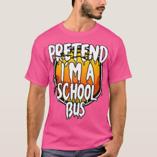 Camiseta Fingir Um Ônibus Escolar Halloween 2021 Figurume H