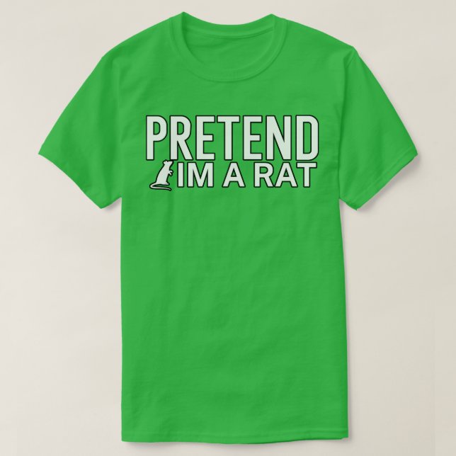Camiseta Fingir um rato (Frente do Design)