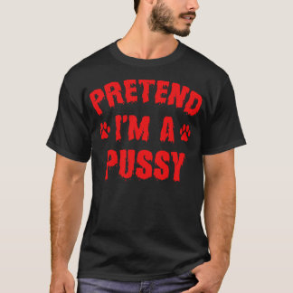 Camiseta Fingir Um Tex Vermelho De Dia de as Bruxas engraça