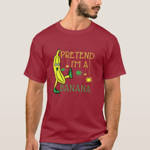 Camiseta Fingir Uma fantasia De Dia de as Bruxas engraçado