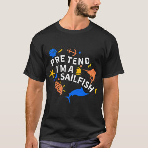 Camiseta Finja que sou um Agulhão-Presente engraçado para q