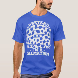 Camiseta Finja que sou um Dalmaciano Dia de as Bruxas engra
