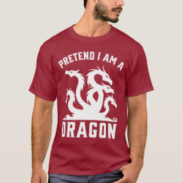 Camiseta Finja que sou um dinossauro