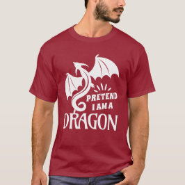 Camiseta Finja que sou um Dragão